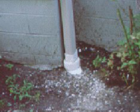 Paint Chips on Ground